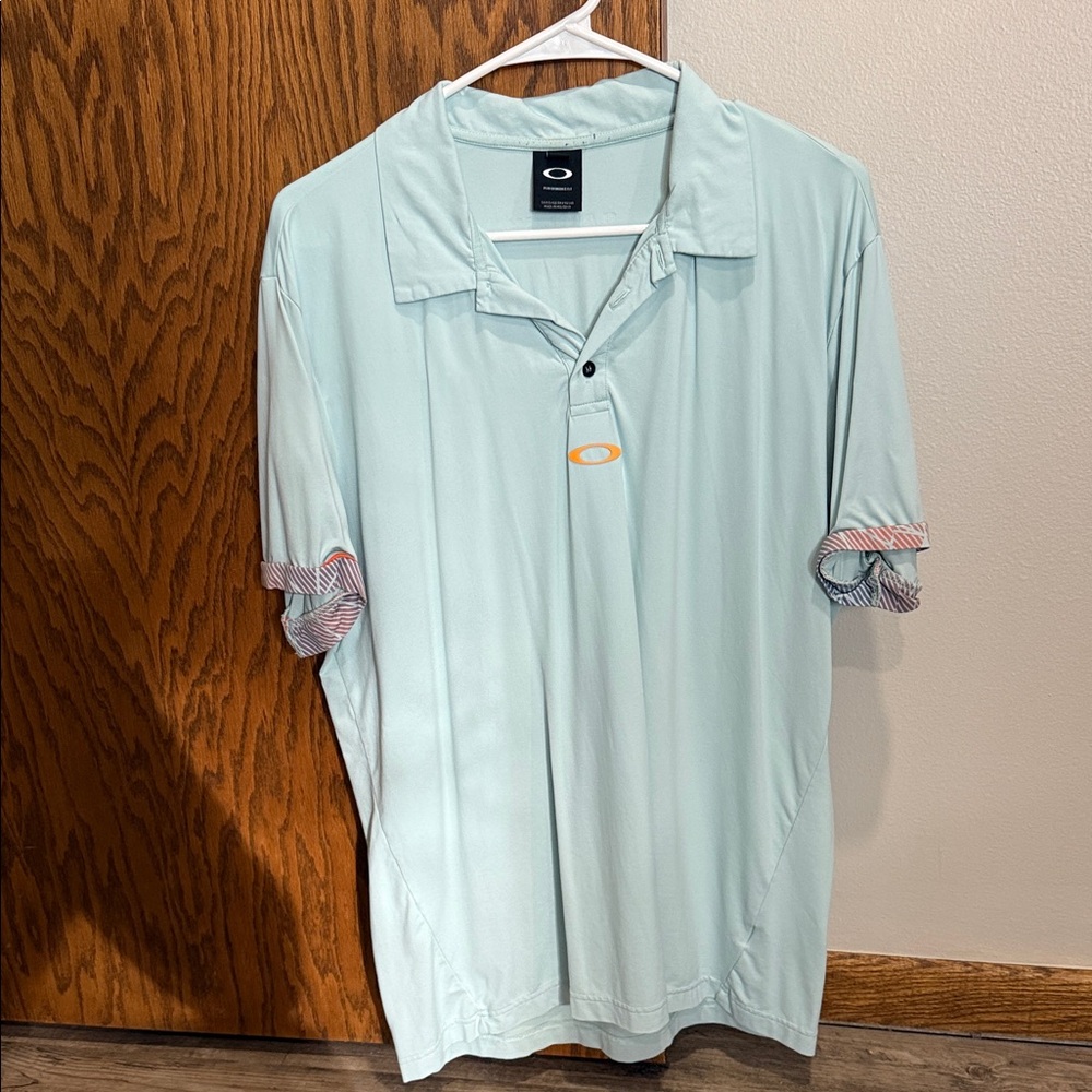 Oakley Sky Blue Polo Shirt for Men